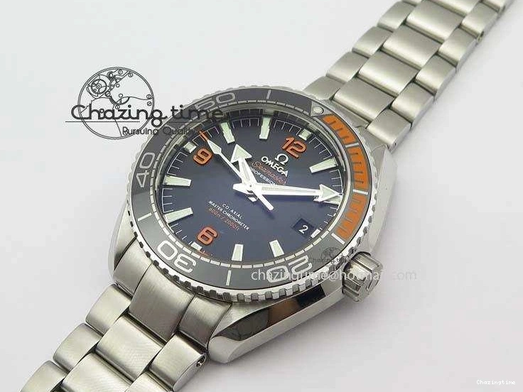 0404 Trendy 2016 Planet Ocean 43.5mm SS V6F Best Edition Black Dial On SS Bracelet A 8210